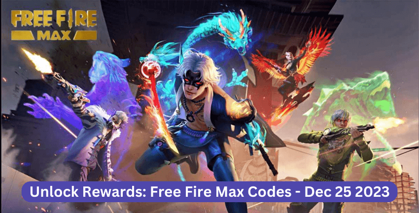 Garena Free Fire Max Codes 25 december 2023