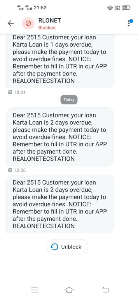 Karta Loan App Scam