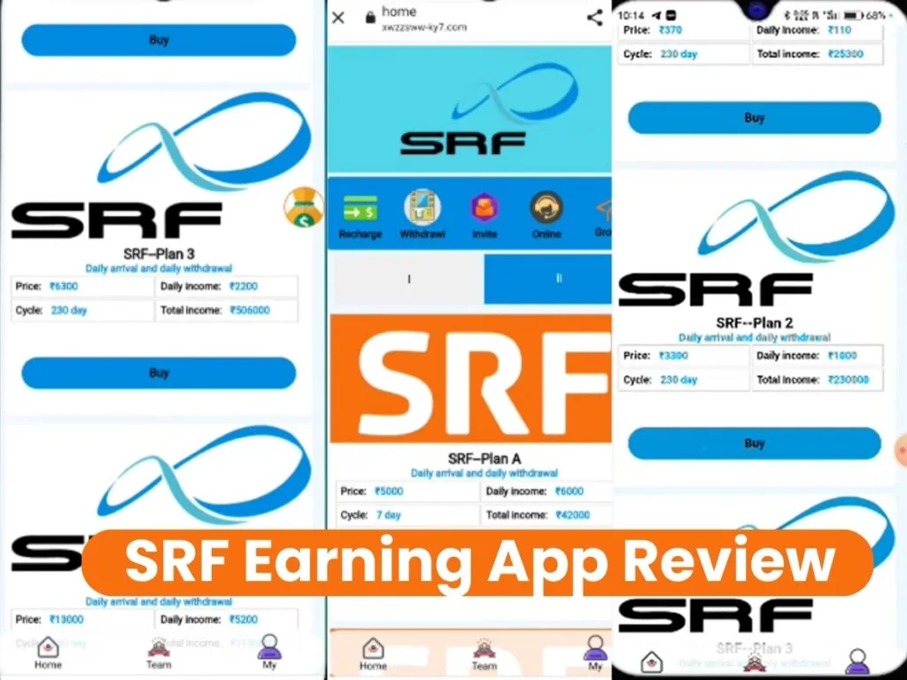 SRF Earning App Review, SRF Real or Fake?